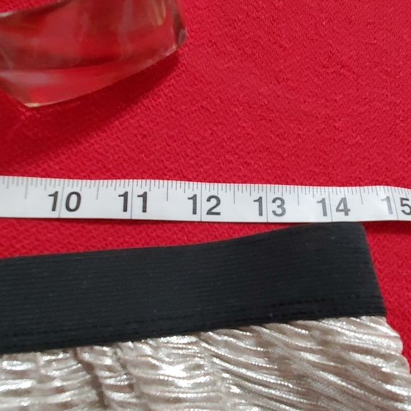 H.I.P. Shimmery Pale Pinkish skirt  elasticized waist Med. Skater Club Dance - Picture 6 of 8